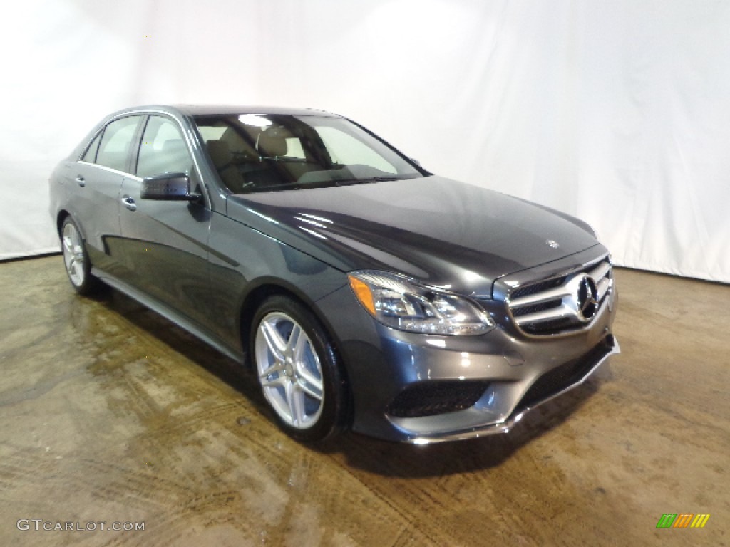 2014 E 350 4Matic Sedan - Steel Gray Metallic / Black photo #1