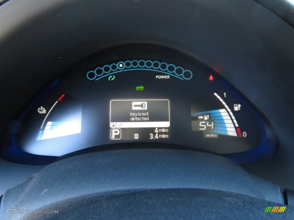2014 Nissan LEAF S Gauges Photo #91423322