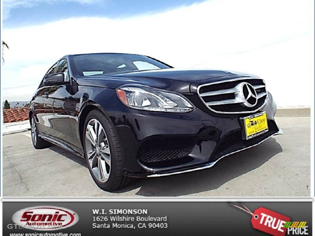 2014 E 350 Sport Sedan - Black / Black photo #1