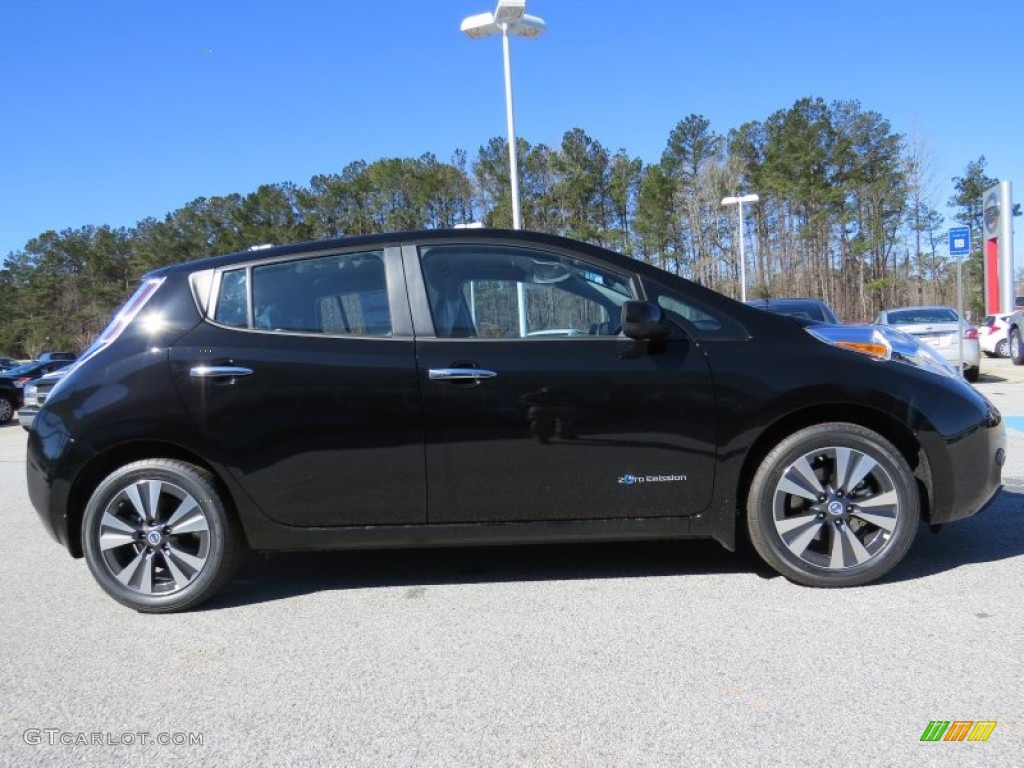 Super Black 2014 Nissan LEAF SL Exterior Photo #91427204