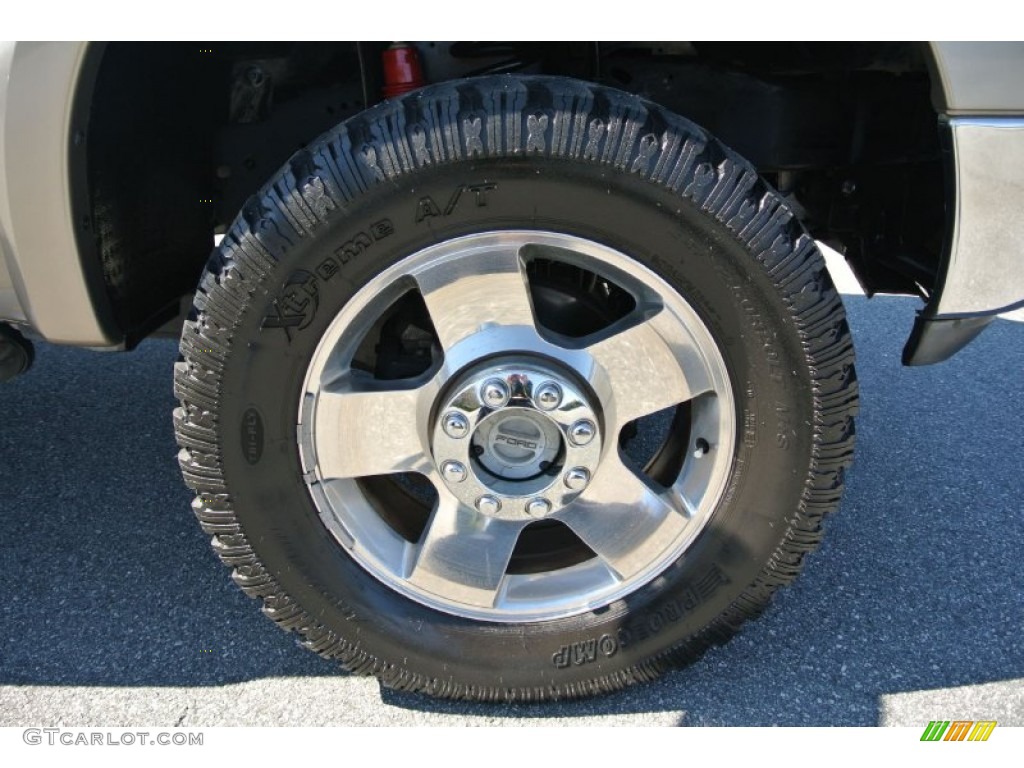 2006 F250 Super Duty King Ranch Crew Cab 4x4 - Oxford White / Castano Brown Leather photo #26