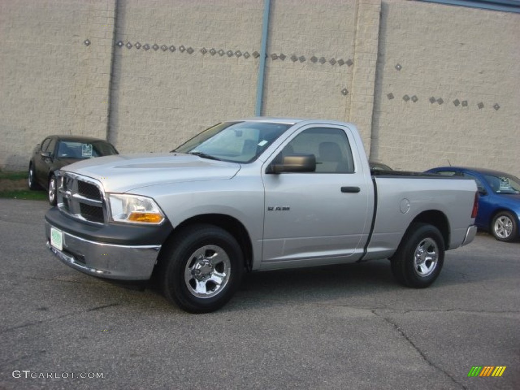 Bright Silver Metallic 2010 Dodge Ram 1500 ST Regular Cab Exterior Photo #91427543