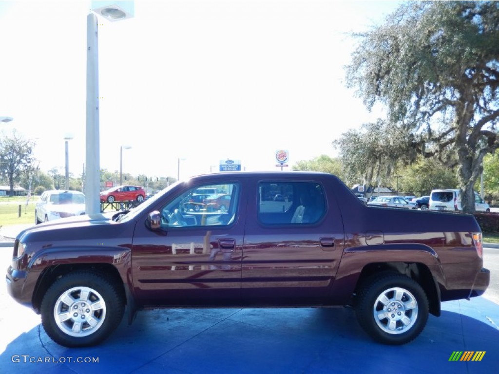 Dark Cherry Pearl 2008 Honda Ridgeline RTL Exterior Photo #91428395