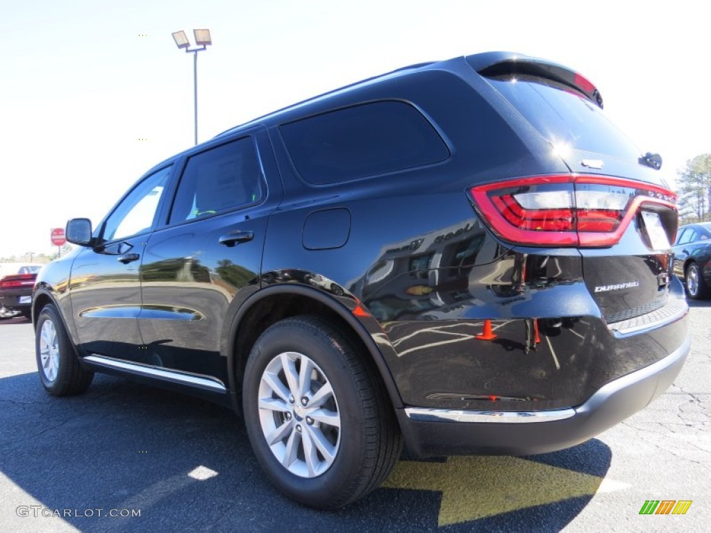 2014 Durango SXT - Brilliant Black Crystal Pearl / Black photo #5