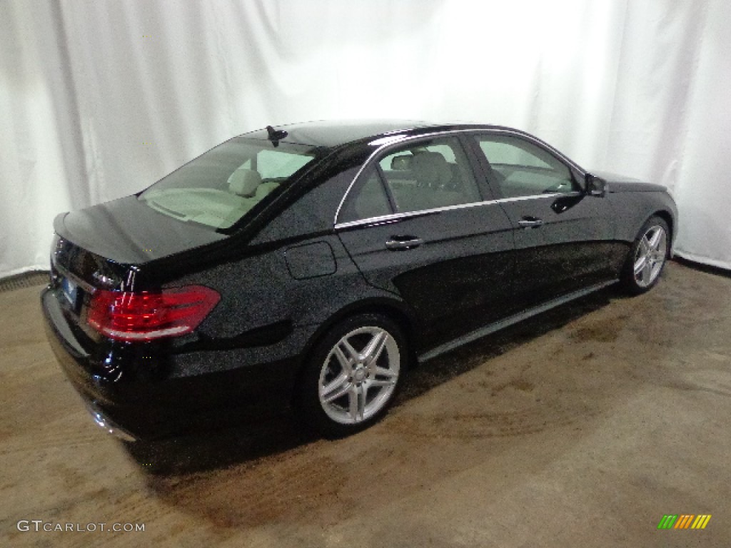 2014 E 350 4Matic Sport Sedan - Black / Silk Beige/Espresso Brown photo #10