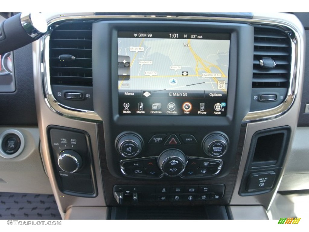 2014 Ram 3500 Laramie Longhorn Crew Cab 4x4 Dually Controls Photo #91429913