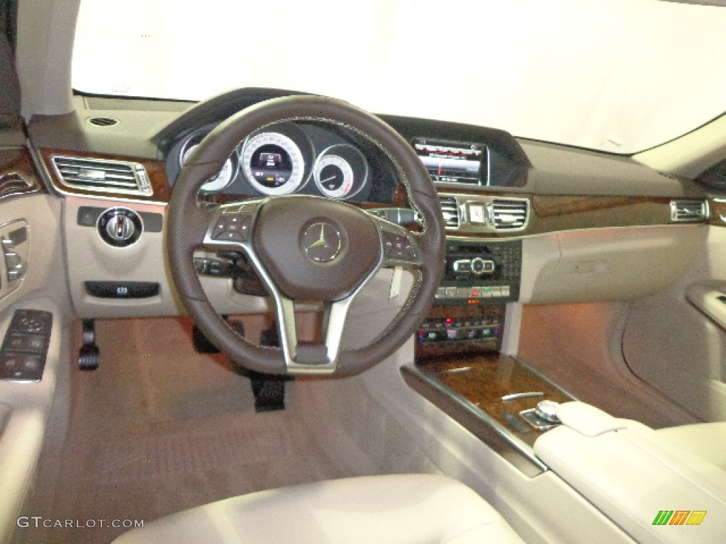 2014 E 350 4Matic Sport Sedan - Black / Silk Beige/Espresso Brown photo #26