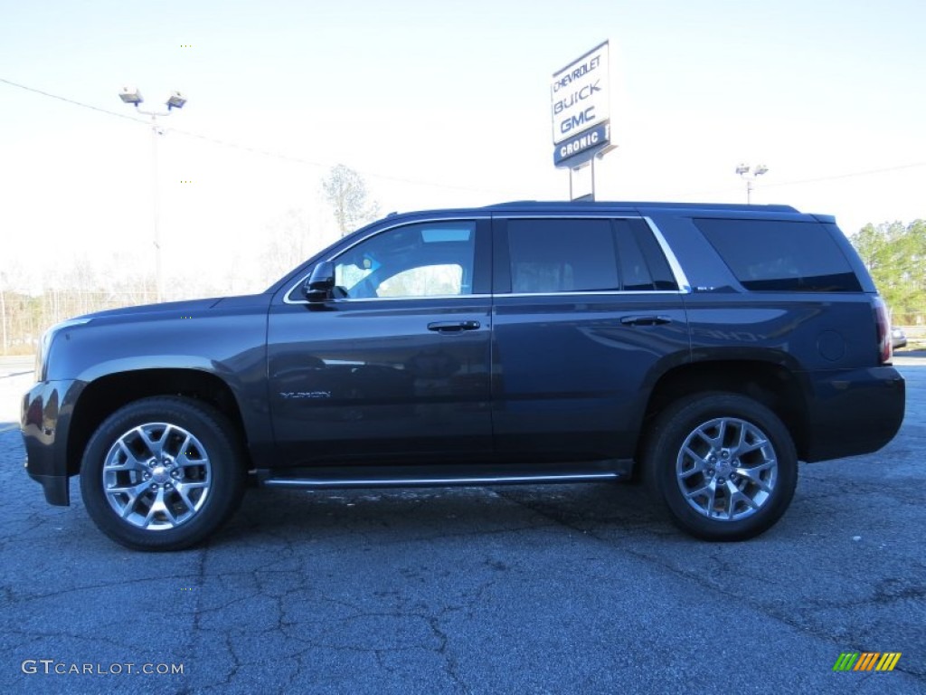 Iridium Metallic 2015 GMC Yukon SLT 4WD Exterior Photo #91430258