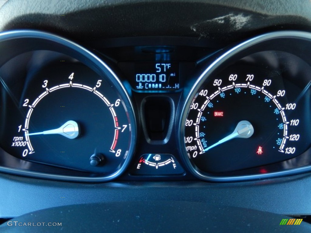 2014 Ford Fiesta Titanium Hatchback Gauges Photo #91430687