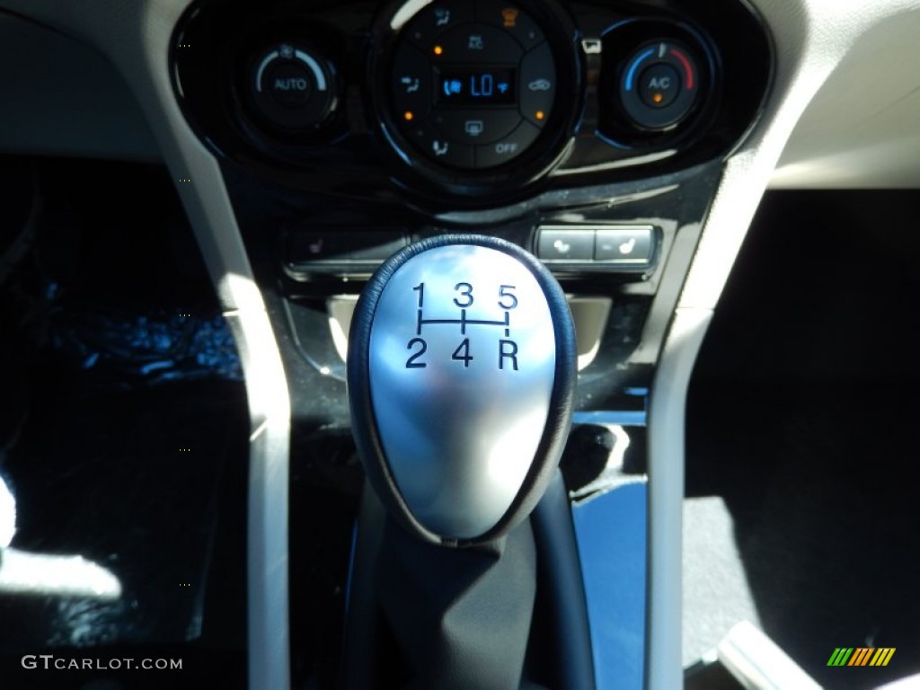 2014 Fiesta Titanium Hatchback - Storm Gray / Medium Light Stone photo #11