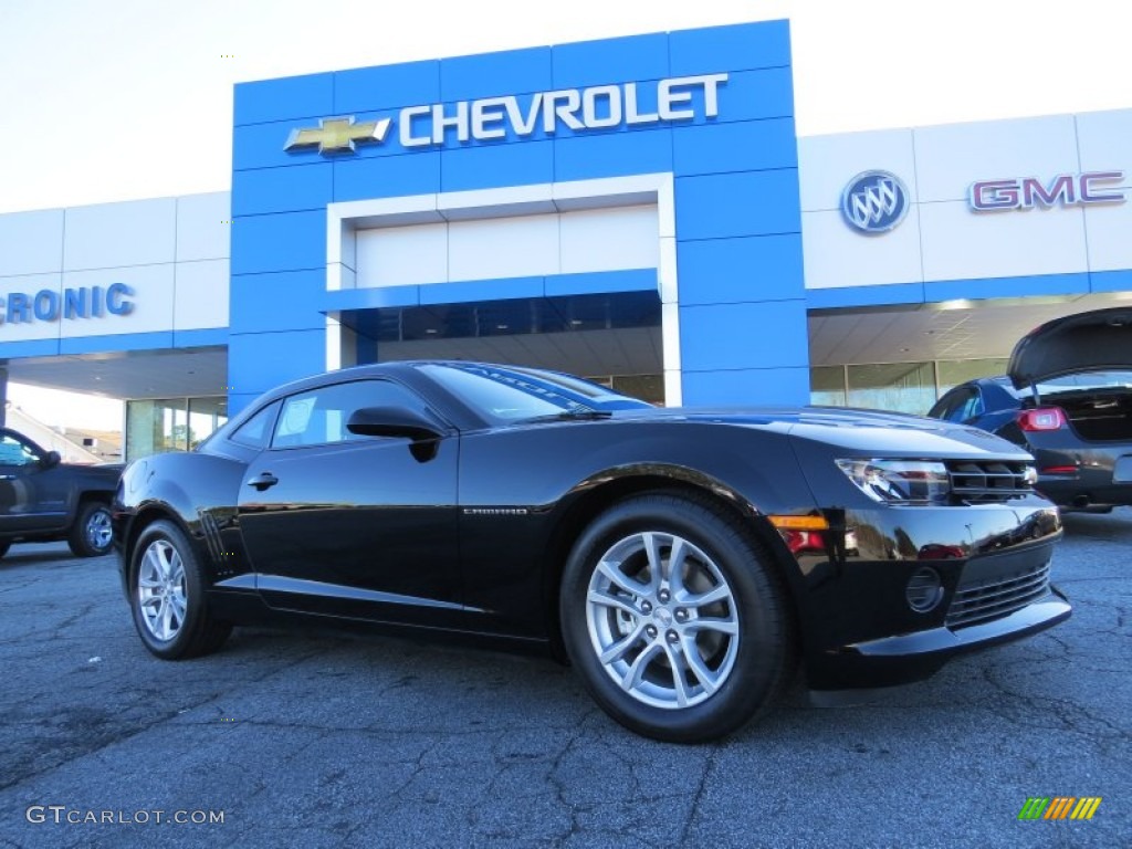 2014 Camaro LS Coupe - Black / Black photo #1