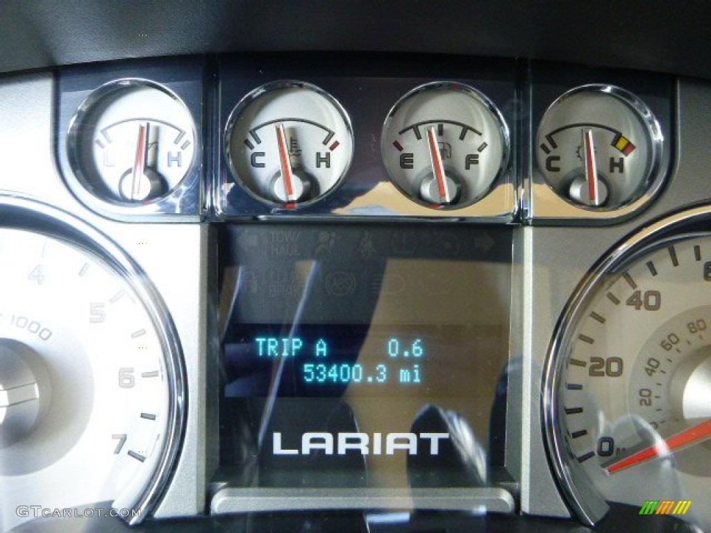 2010 F150 Lariat SuperCab 4x4 - Tuxedo Black / Tan photo #24