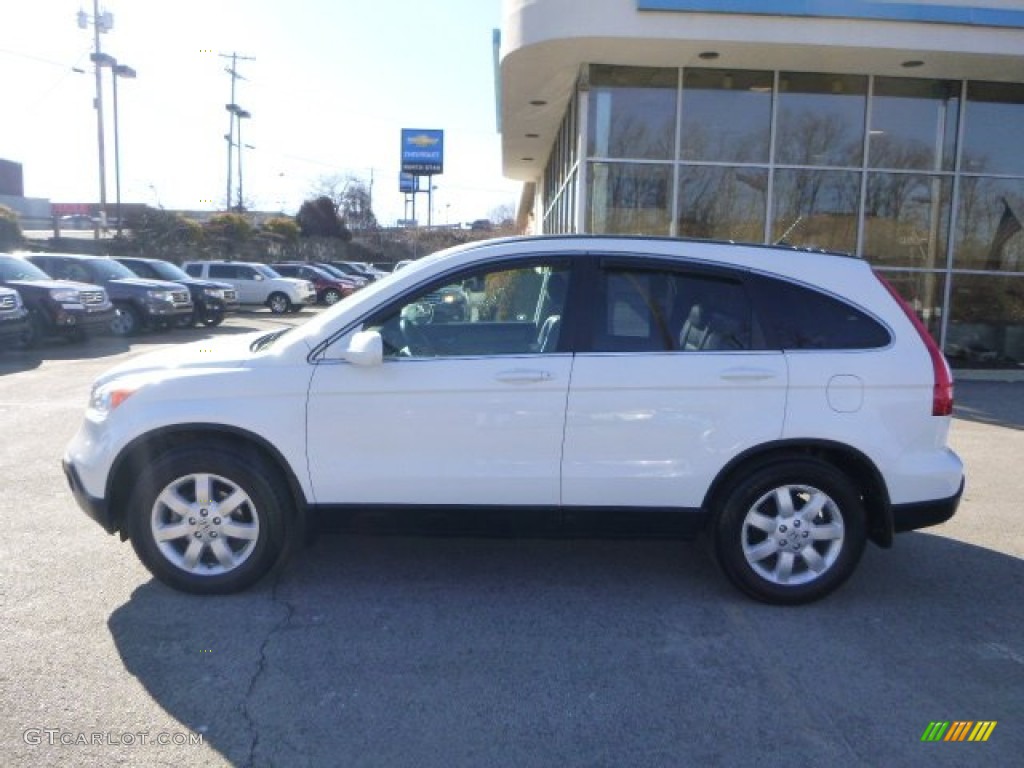 2009 CR-V EX-L 4WD - Taffeta White / Gray photo #2