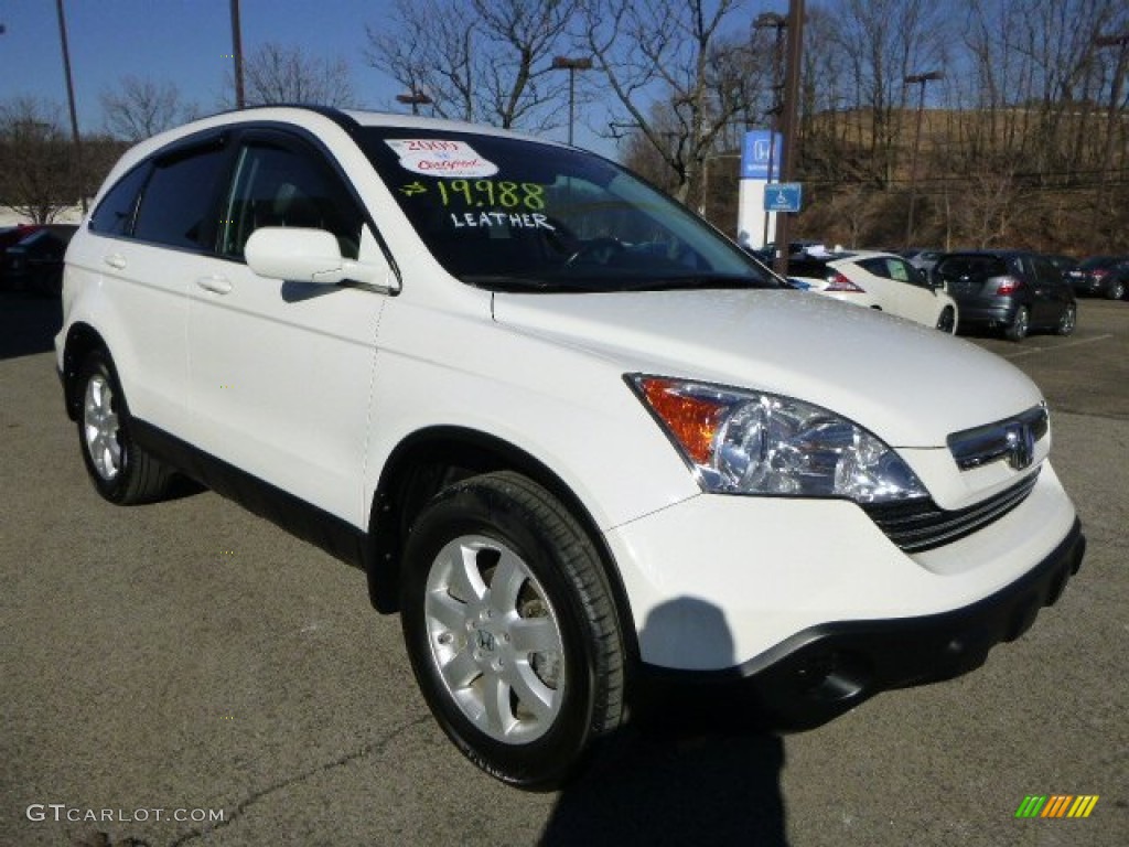 2009 CR-V EX-L 4WD - Taffeta White / Gray photo #7