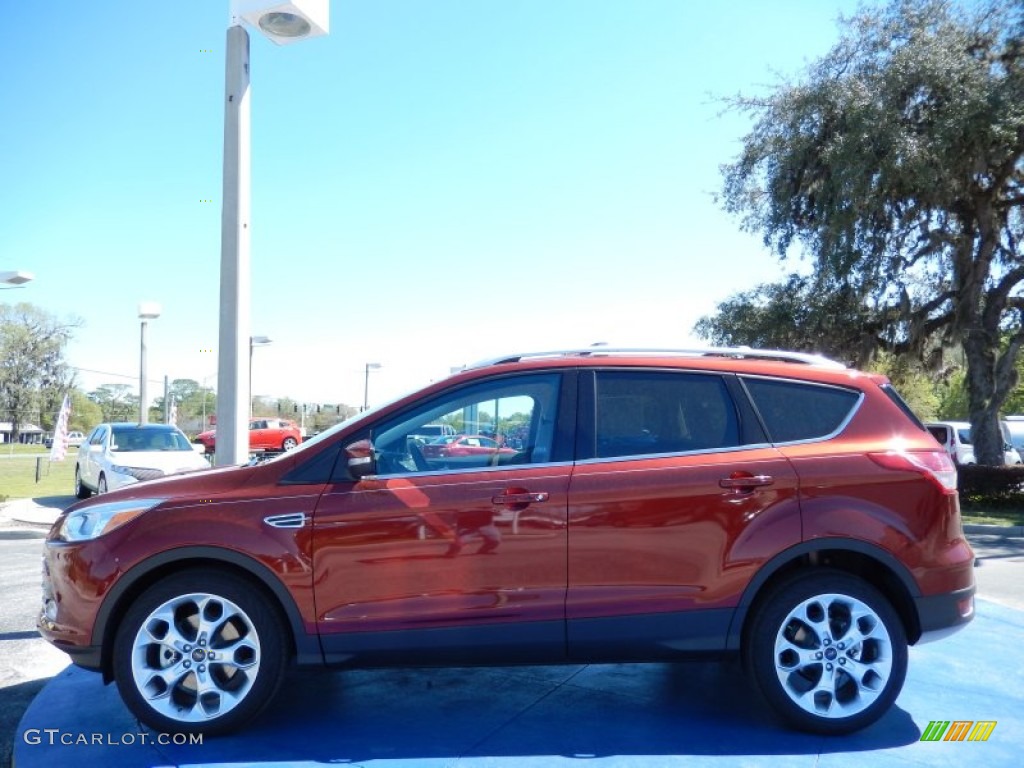 2014 Escape Titanium 2.0L EcoBoost - Sunset / Medium Light Stone photo #2