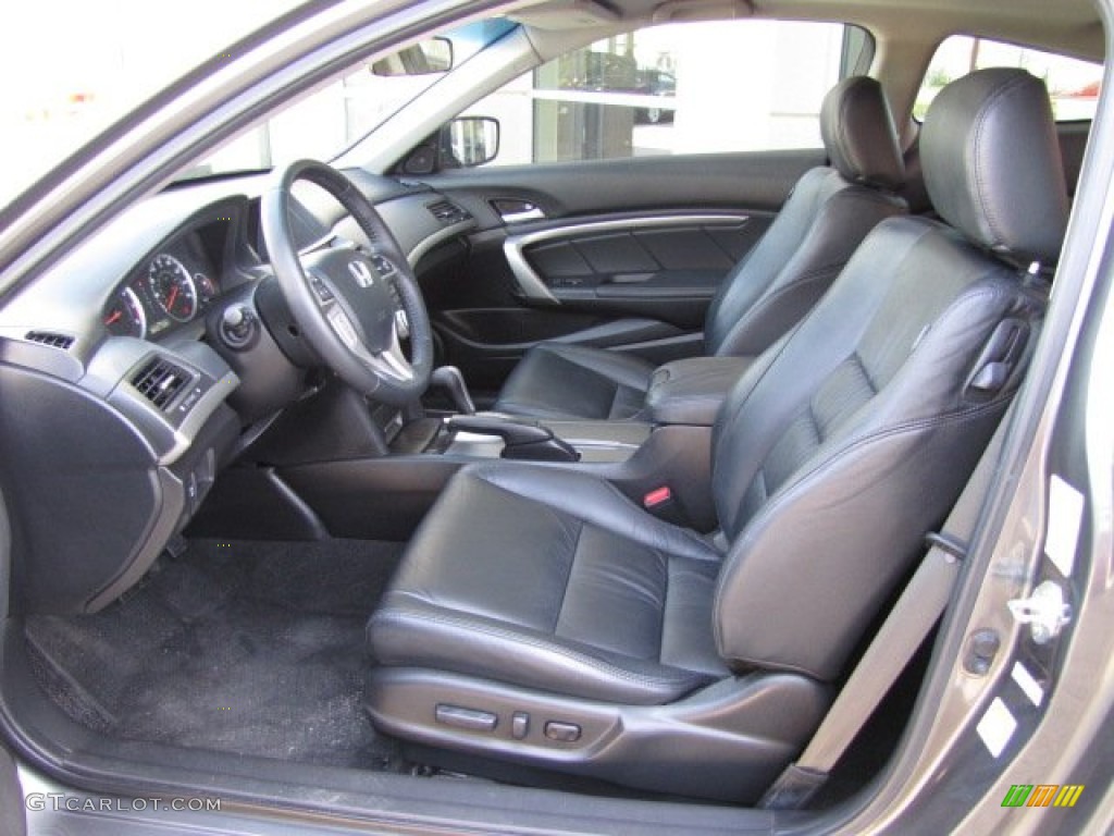 Black Interior 2009 Honda Accord EX-L V6 Coupe Photo #91436564