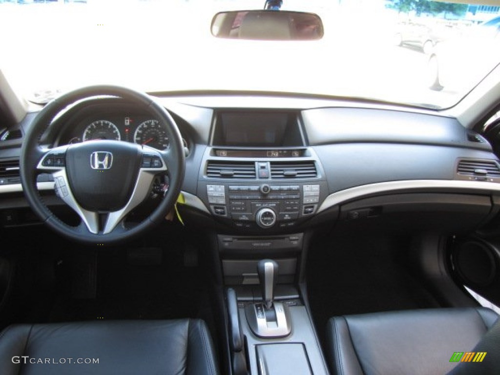 2009 Honda Accord EX-L V6 Coupe Black Dashboard Photo #91436588