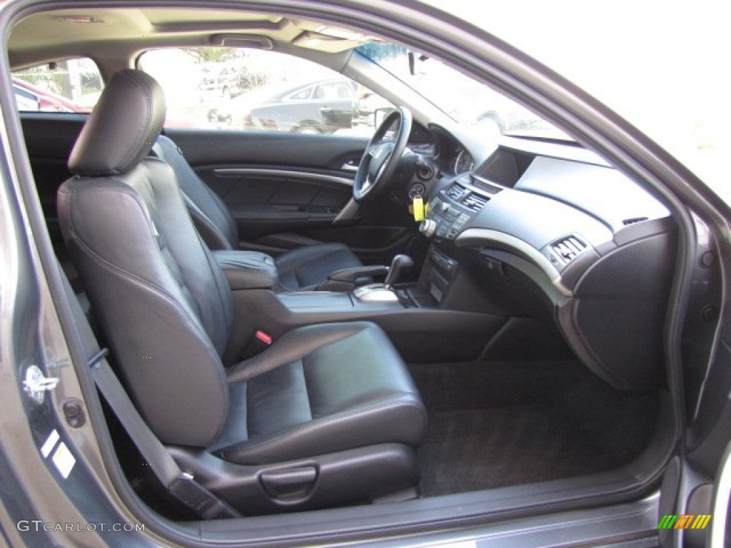 Black Interior 2009 Honda Accord EX-L V6 Coupe Photo #91436603
