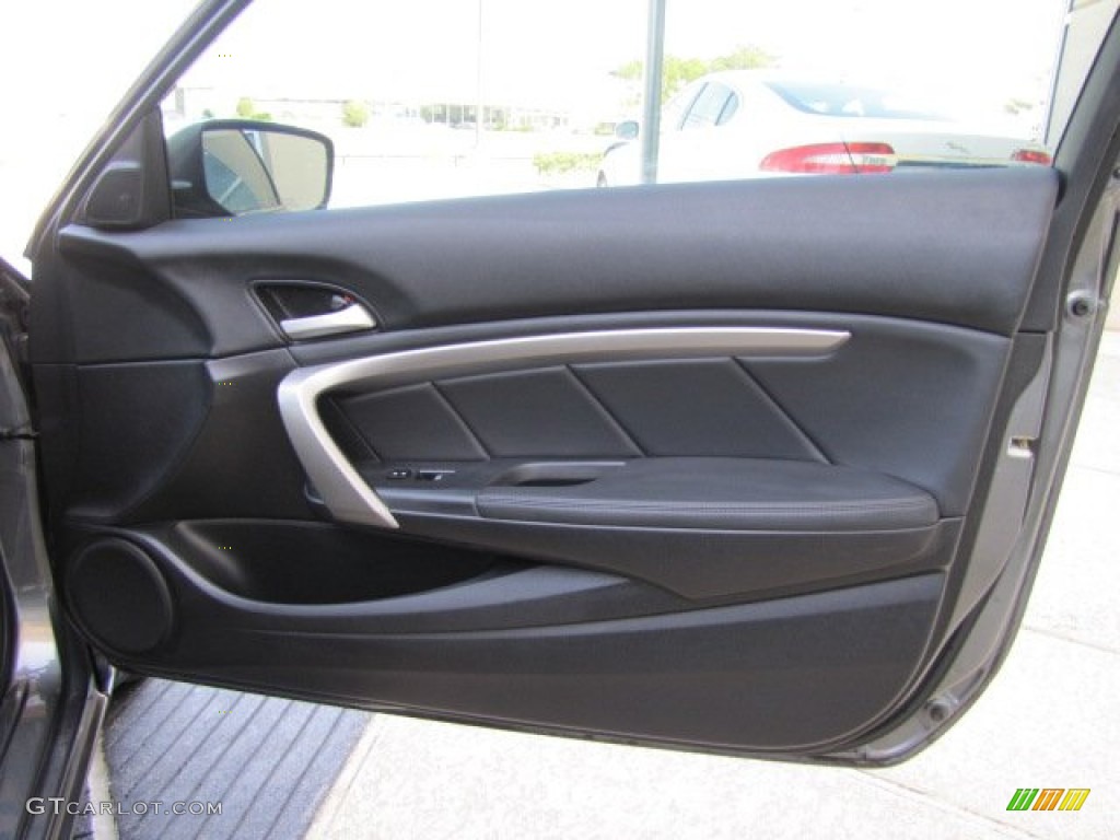 2009 Honda Accord EX-L V6 Coupe Black Door Panel Photo #91437296
