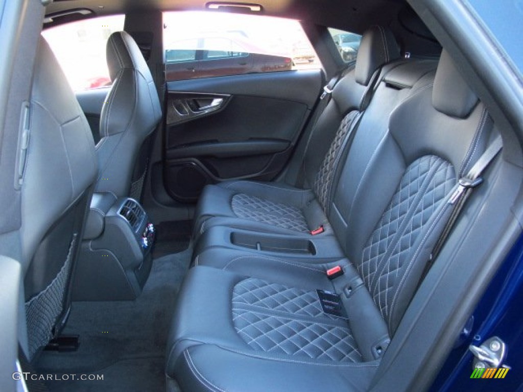 Black Valcona leather with diamond stitching Interior 2013 Audi S7 4.0 TFSI quattro Photo #91437404