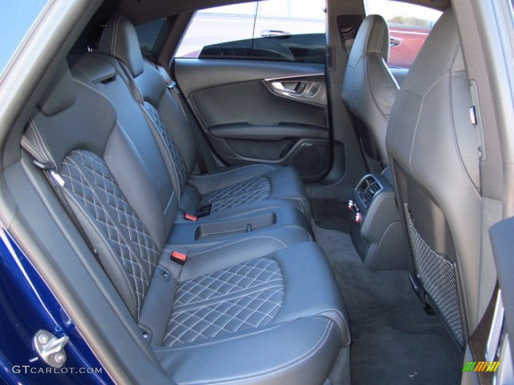 Black Valcona leather with diamond stitching Interior 2013 Audi S7 4.0 TFSI quattro Photo #91437439