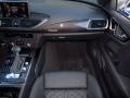 Black Valcona leather with diamond stitching Dashboard Photo for 2013 Audi S7 #91437521
