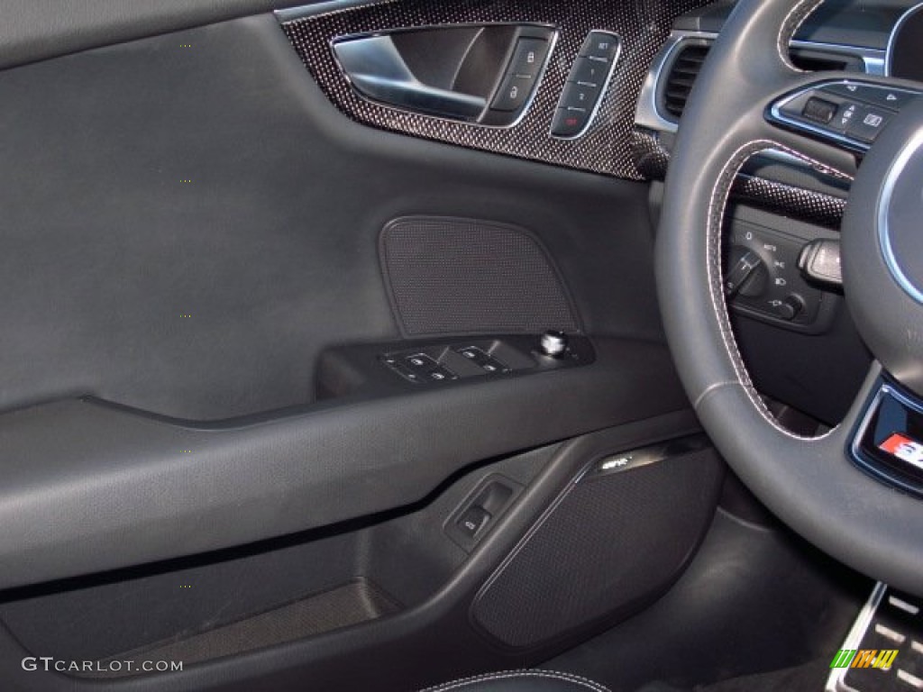 2013 S7 4.0 TFSI quattro - Estoril Blue Crystal / Black Valcona leather with diamond stitching photo #28