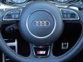 Black Valcona leather with diamond stitching 2013 Audi S7 4.0 TFSI quattro Steering Wheel