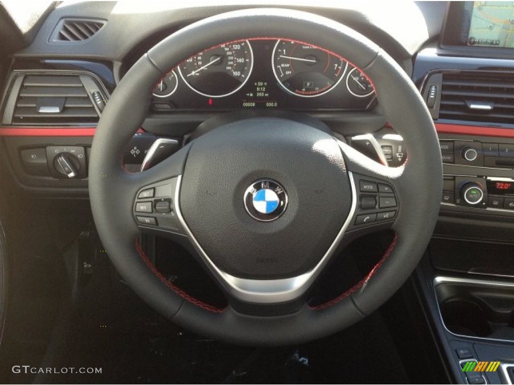 2014 3 Series 328i Sedan - Alpine White / Black photo #9