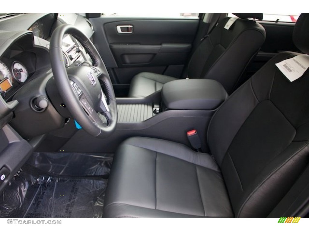 Black Interior 2014 Honda Pilot Touring 4WD Photo #91445978