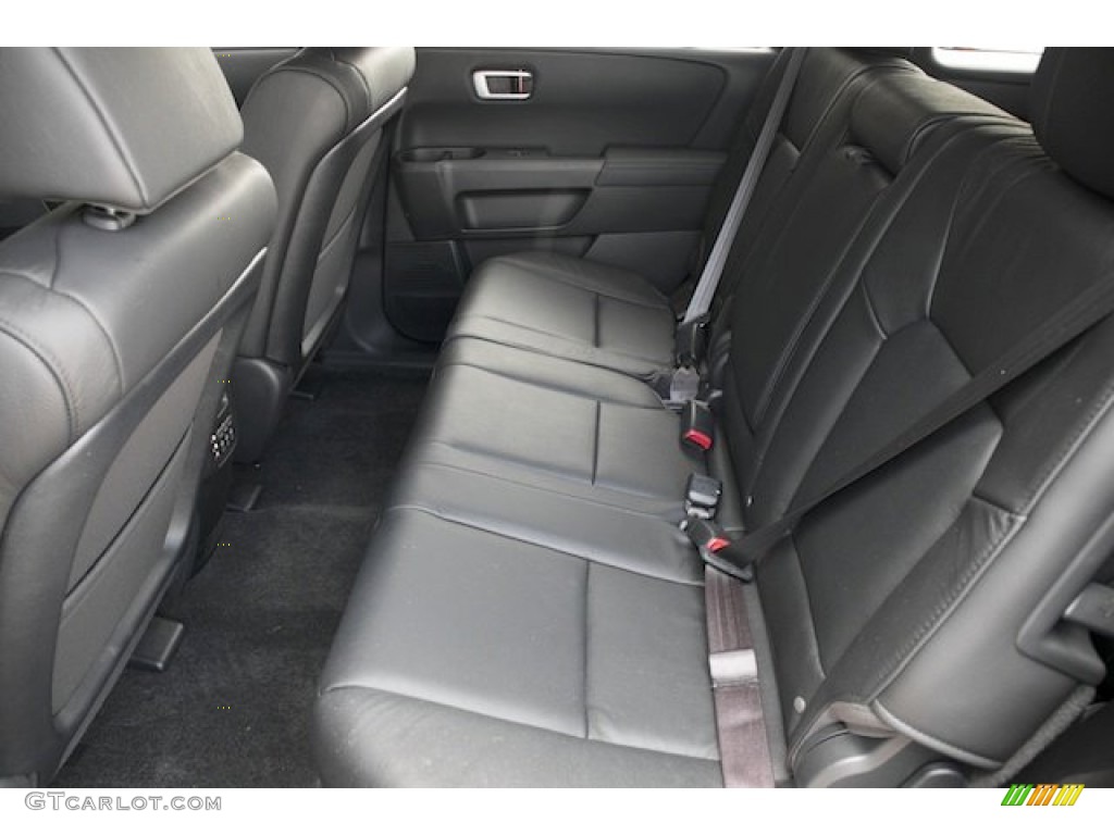 Black Interior 2014 Honda Pilot Touring 4WD Photo #91446017