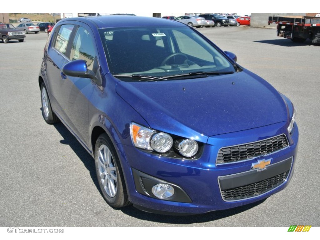 2014 Sonic LT Hatchback - Blue Topaz Metallic / Jet Black/Dark Titanium photo #1