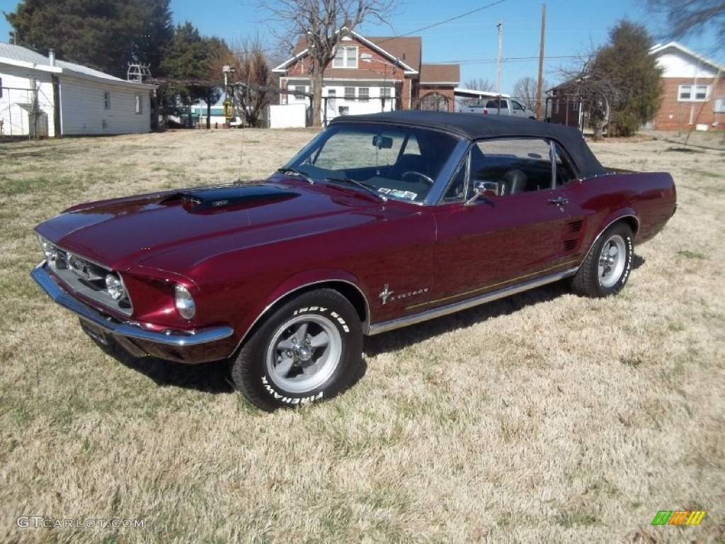 1967 Crimson Red Ford Mustang Convertible 91449577