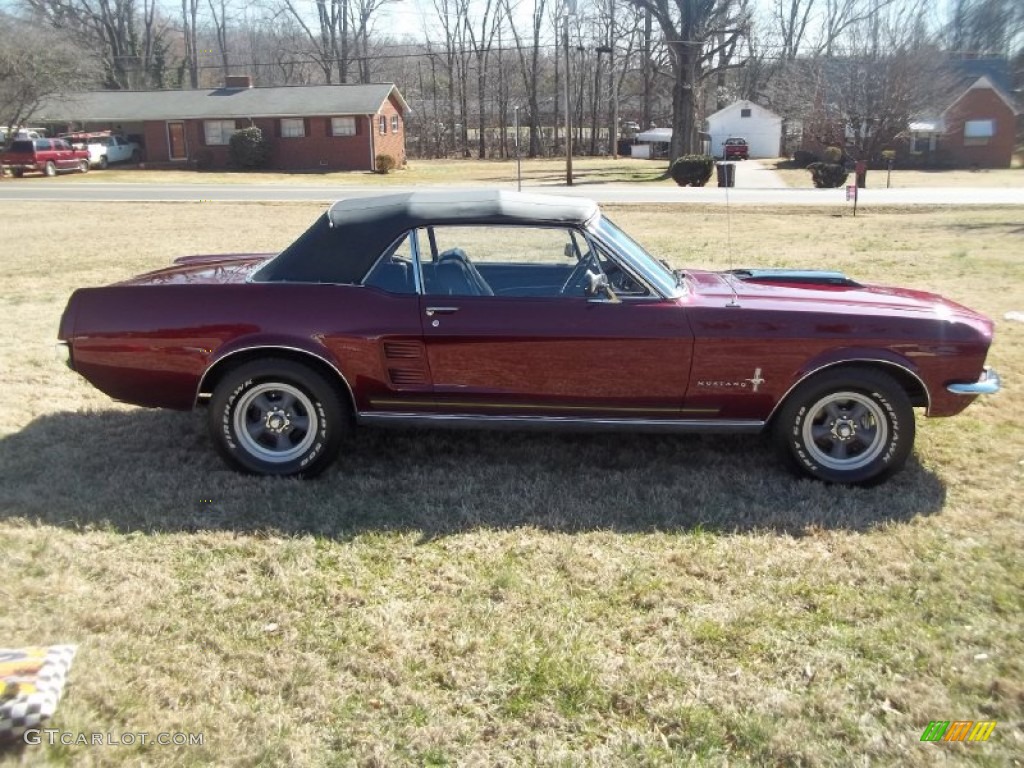1967 Mustang Convertible - Crimson Red / Black photo #6