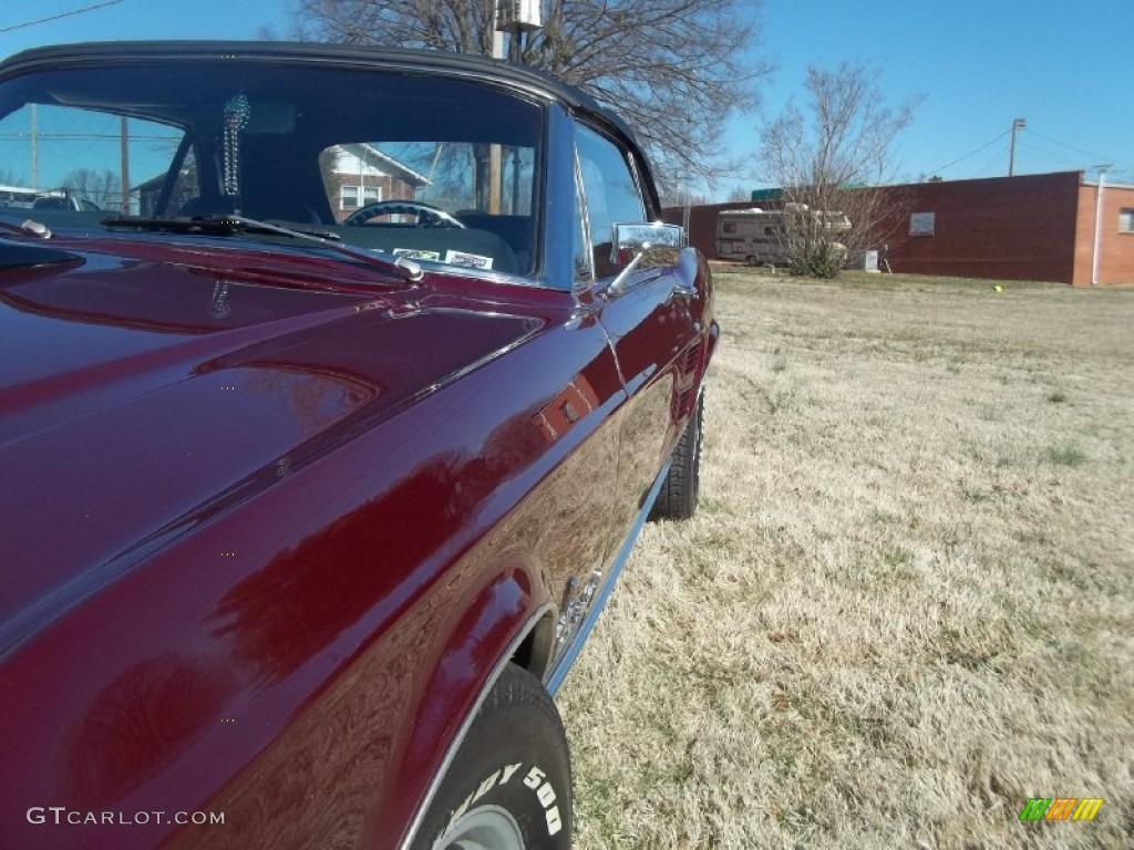 1967 Mustang Convertible - Crimson Red / Black photo #8