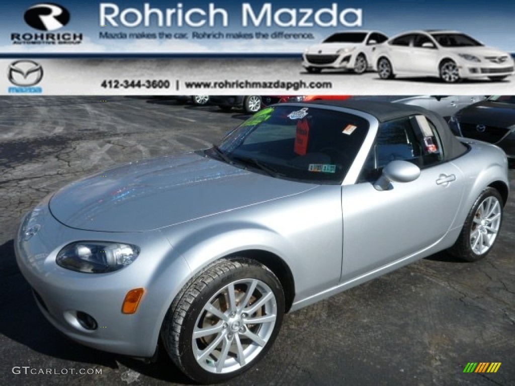 2007 MX-5 Miata Touring Roadster - Sunlight Silver Metallic / Black photo #1