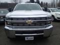 2015 Summit White Chevrolet Silverado 3500HD WT Double Cab 4x4  photo #2