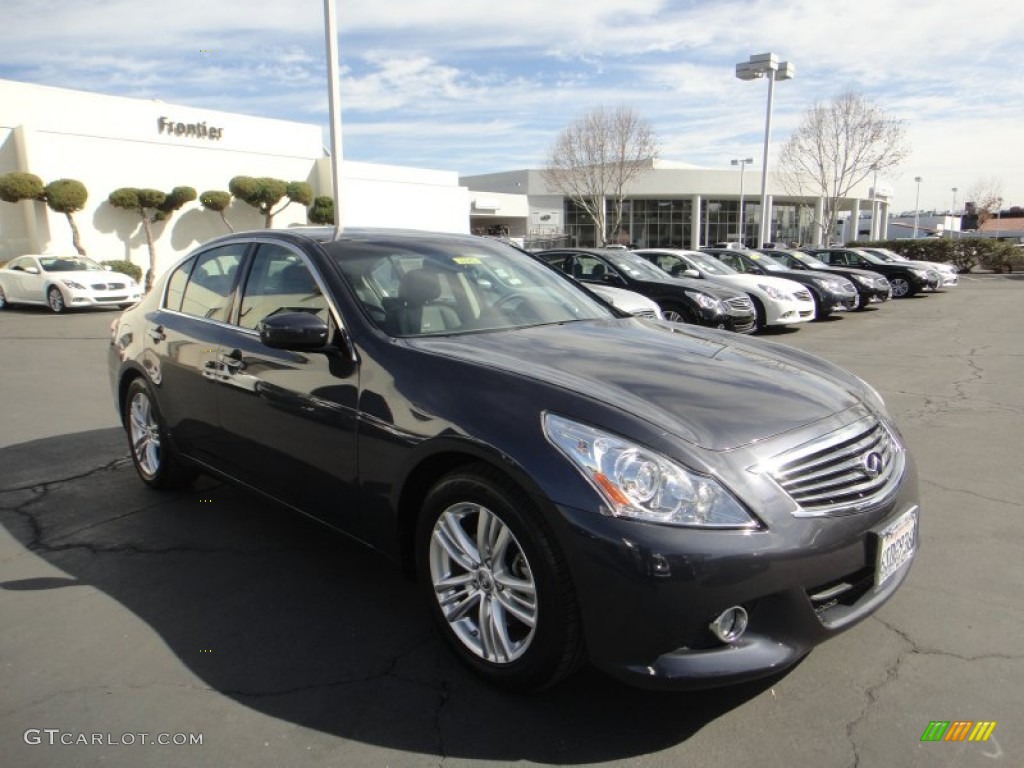 2011 G 37 Journey Sedan - Blue Slate / Graphite photo #4