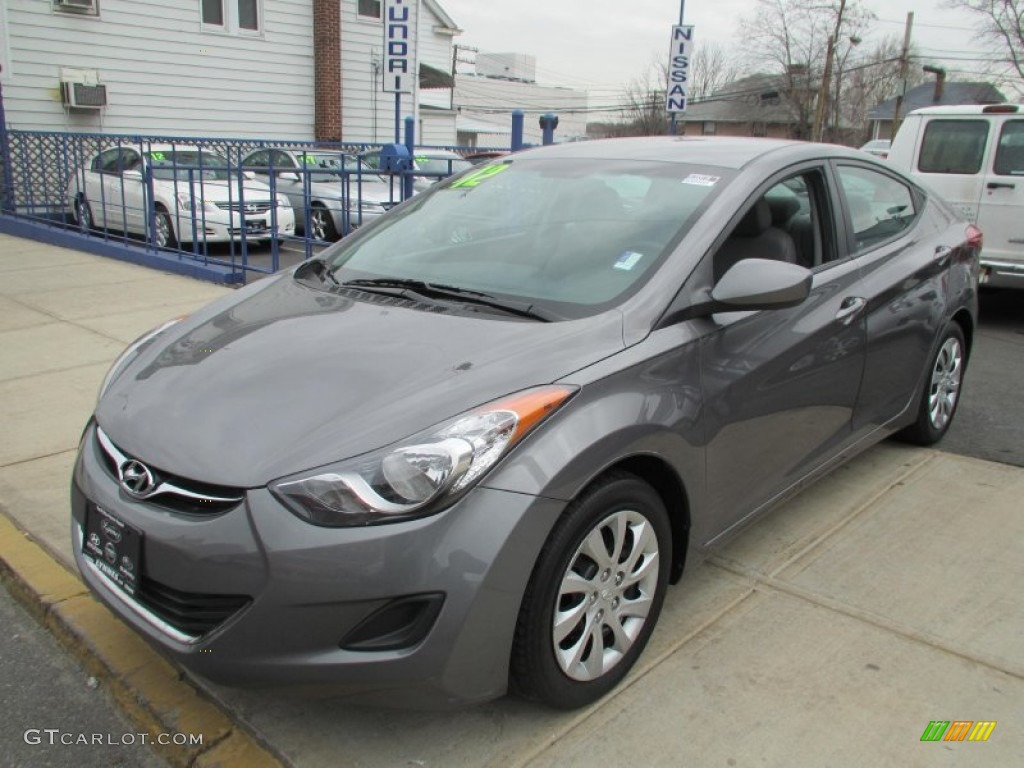 2012 Elantra GLS - Harbor Gray Metallic / Gray photo #3