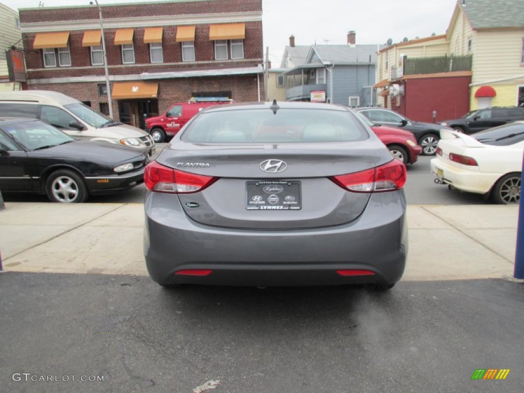 2012 Elantra GLS - Harbor Gray Metallic / Gray photo #5