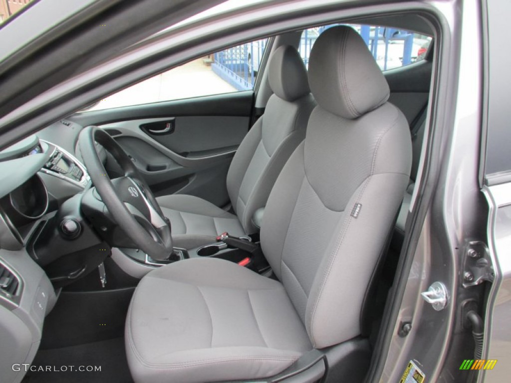 2012 Elantra GLS - Harbor Gray Metallic / Gray photo #7