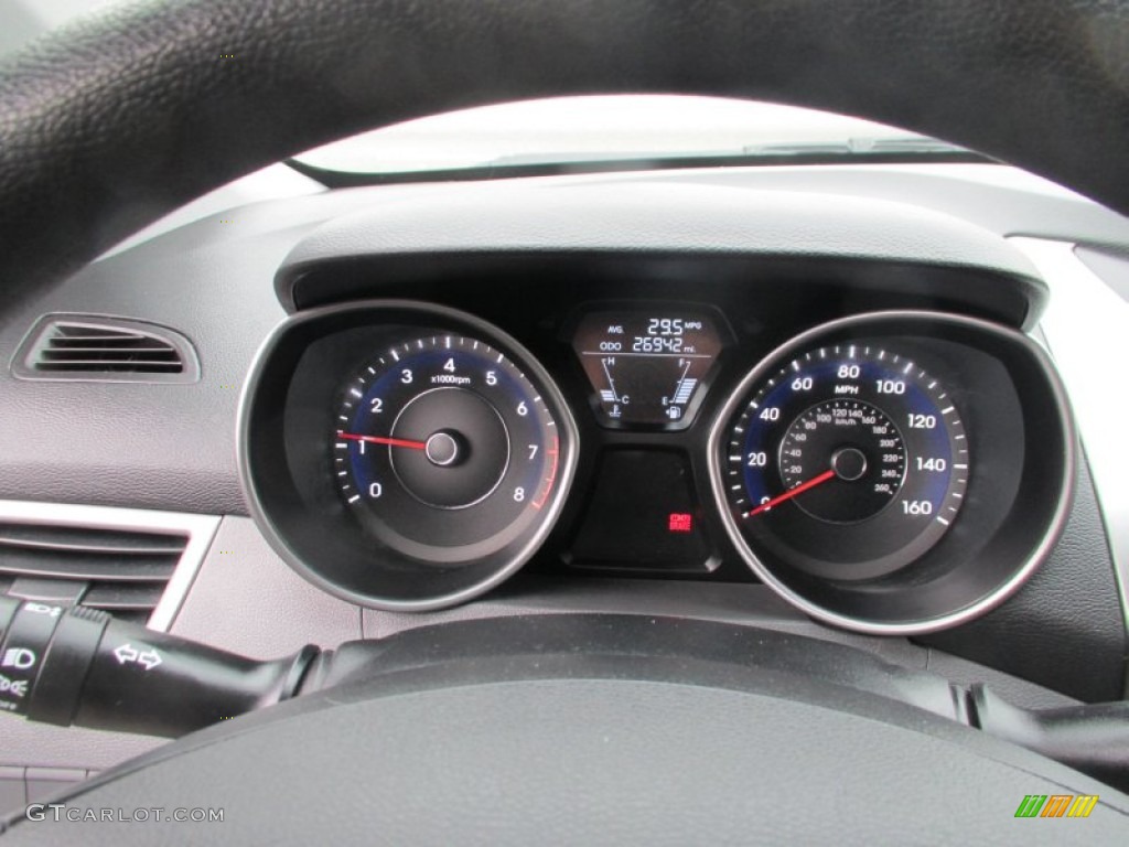 2012 Elantra GLS - Harbor Gray Metallic / Gray photo #12