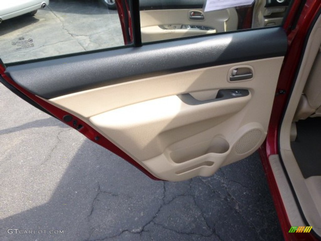 2007 Rondo LX V6 - Volcanic Red / Beige photo #13