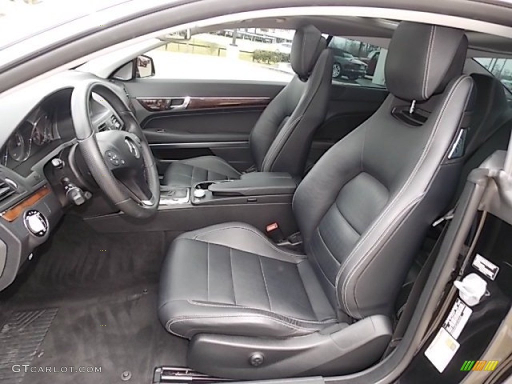 Black Interior 2010 Mercedes-Benz E 350 Coupe Photo #91462684
