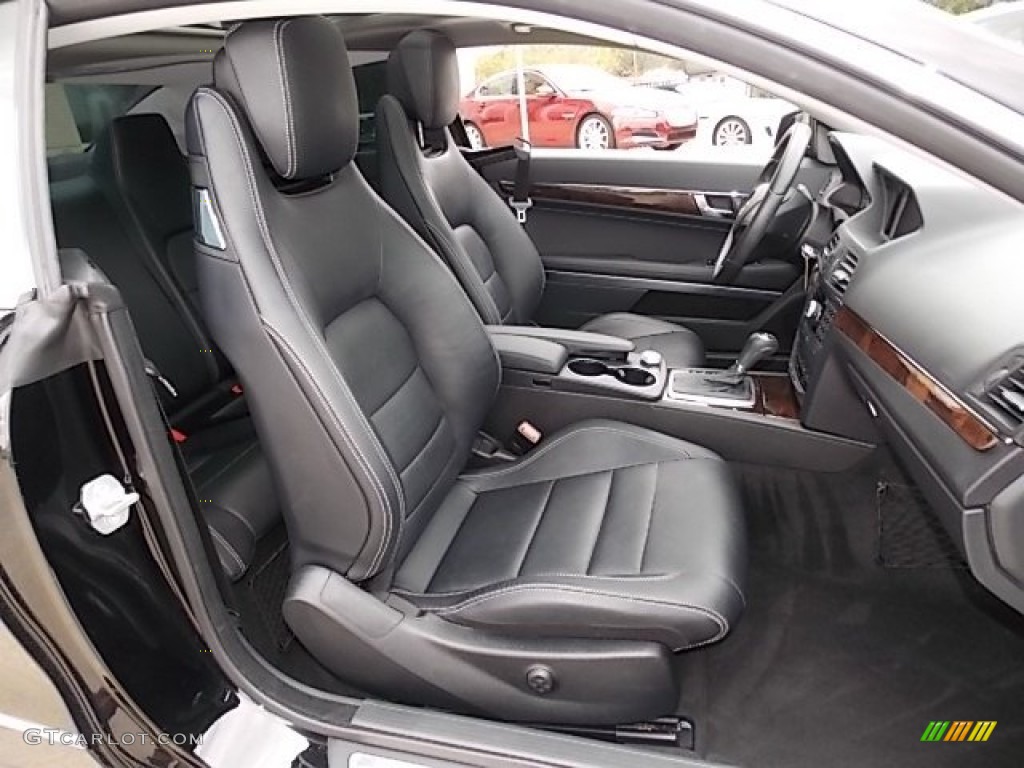 Black Interior 2010 Mercedes-Benz E 350 Coupe Photo #91462921