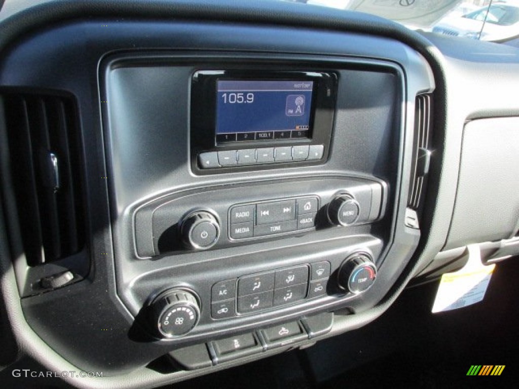 2014 Silverado 1500 WT Double Cab 4x4 - Black / Jet Black/Dark Ash photo #11