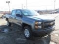 2014 Blue Granite Metallic Chevrolet Silverado 1500 WT Double Cab 4x4  photo #5