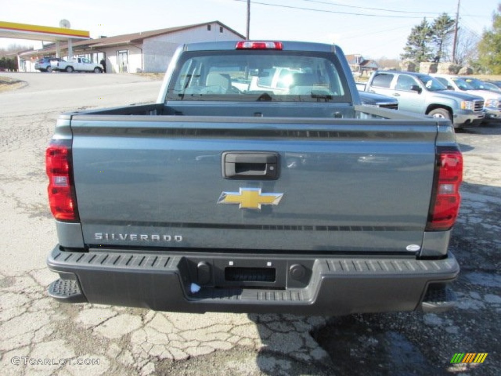 2014 Silverado 1500 WT Double Cab 4x4 - Blue Granite Metallic / Jet Black/Dark Ash photo #6