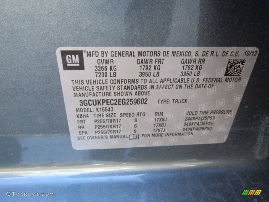 2014 Silverado 1500 WT Double Cab 4x4 - Blue Granite Metallic / Jet Black/Dark Ash photo #15