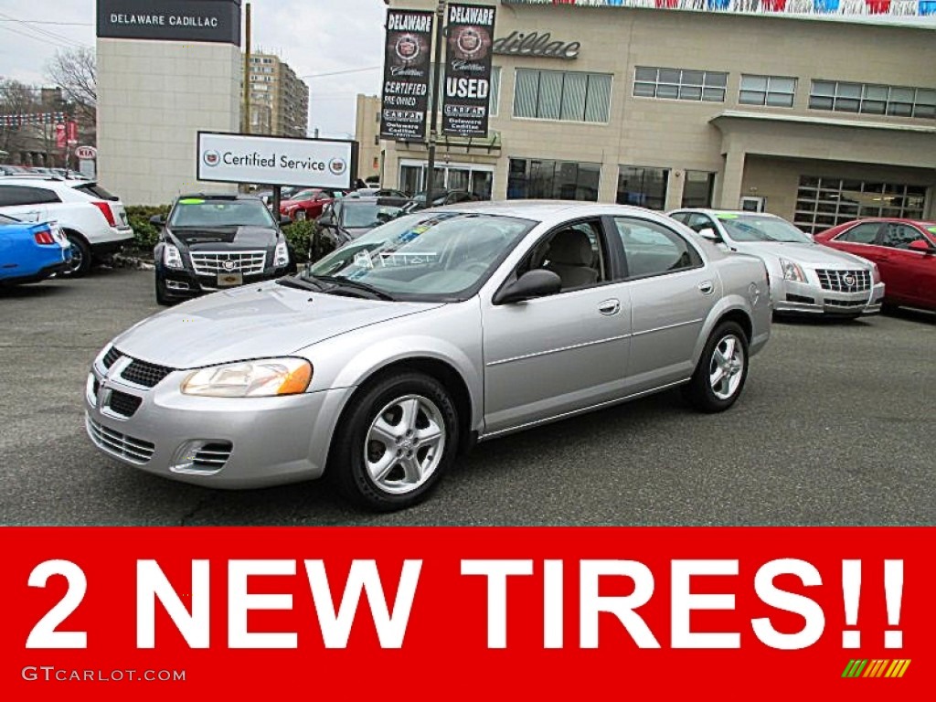 2005 Stratus SXT Sedan - Bright Silver Metallic / Dark Slate Gray photo #1